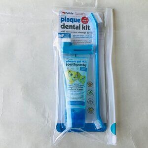 Petkin Plaque Dental Kit W/convenient Storage Pouch For Dogs And Cats